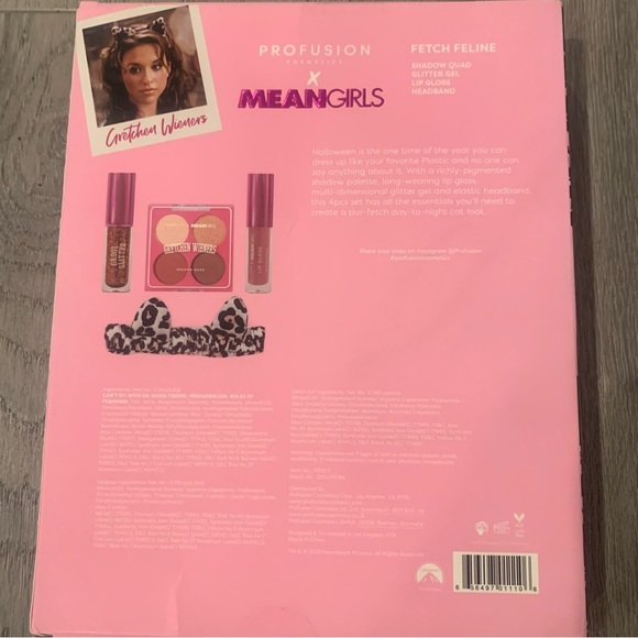 Mean Girls "Pur-fetch Cat" 4PC Set, Mean Girls Gretchen Wieners Make Up Set - Picture 10 of 11